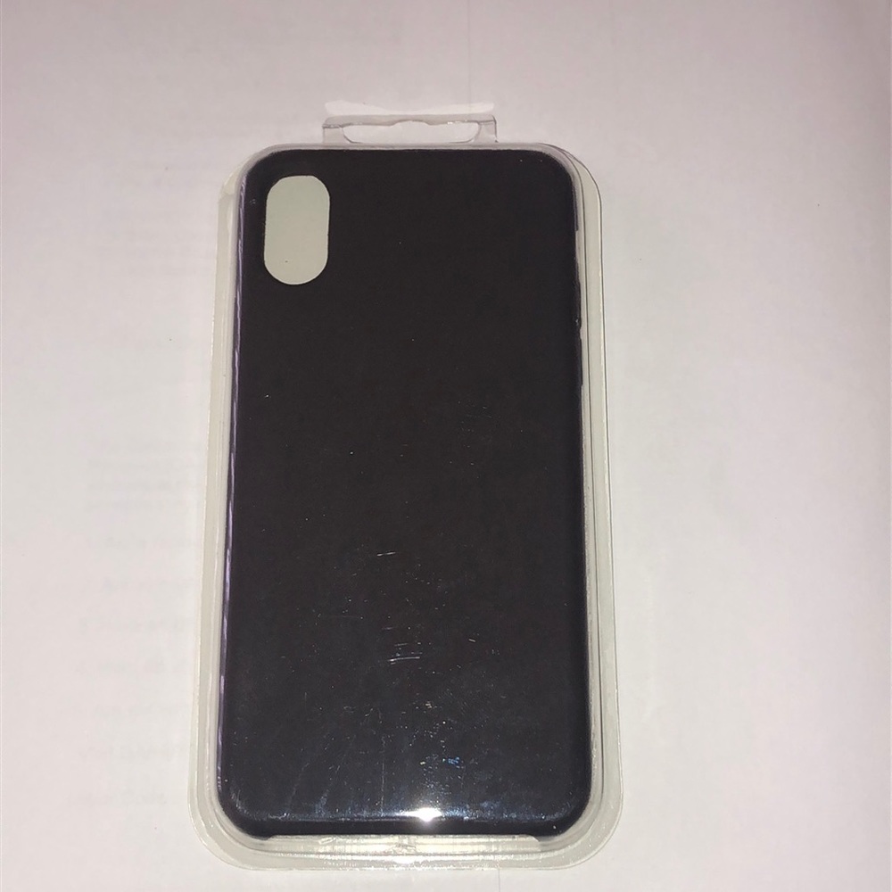 Black silicone IPhone X case